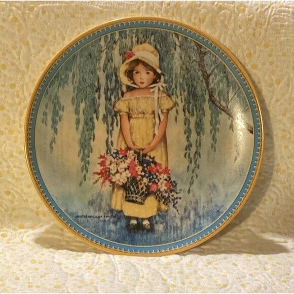 Easter First Edition Jessie Wilcox Smith Childhood Memories Collectors Plate - Picture 3 of 11